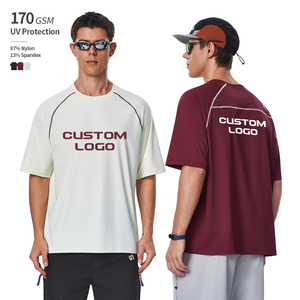 Camiseta Unisex con Protección UV UPF 50+, Alta Elasticidad, Corte 3D, Ligera, 170 GSM, 87% Nailon, 13% Elastano, Cuello Redondo Raglán - Product Image 1