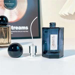 Exclusive 50ml Transparent Glass Perfume Bottle Refill <strong>Spray</strong> With Plastic Ball Cap for Fragrance Use - Product Image 1