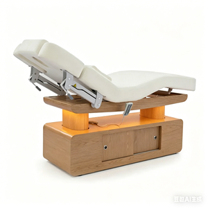 Modern Portable Full Electric Heating Backrest <b>Leg</b> <b>Adjustable</b> Height Angle Spa Equipment Treatment Medical Facial Massage <b>Table</b> - Product Image 4