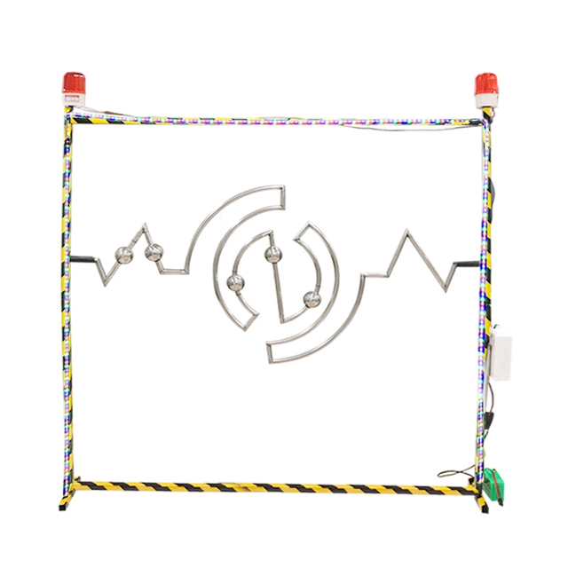 Customizable Carnival Game Stalls for All Ages Steady Hand Challenge Shock Reaction Maze Buzz Wire Coin Operated Game for