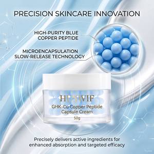 Crema Viso Antietà Riparatrice della Barriera Cutanea con Peptidi di Rame Blu GHK-Cu 5000ppm, 50g, a Marchio Privato - Product Image 5