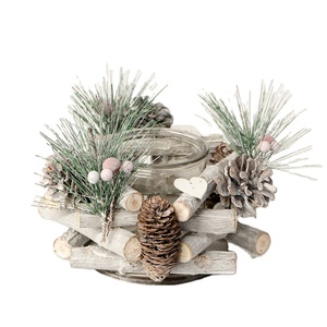 Grape Vine <strong>Candlestick</strong> <strong>White</strong> with Pine Nut Shell and Glass Home Decoration Hand Made Free Shandong <strong>Candlestick</strong> Holder YM-8767801 - Product Image 1