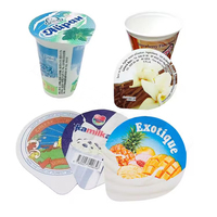 Chine Vente en gros Design Feuille d'aluminium PP Cup Top Lidding Film de thermoscellage pour l'emballage d'emballage de yaourt/boisson/gelée
