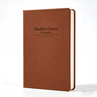 Personnalisez vos propres carnets de notes et agendas A5 avec estampage doré, couverture rigide en cuir PU marron
