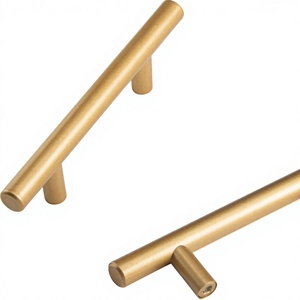 LiLong Hardware 10件装空心不锈钢橱柜拉手 <span class=keywords><strong>5</strong></span>英寸（128毫米）厨房抽屉拉手 3英寸孔中心距离金色 - Product Image 1