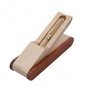 High Quality Custom Custom Logo Engraved Wooden Pen Set Box Ballpoint Pens Personalized Design <b>Gift</b> Business Writing - Product Image 5