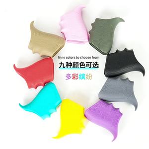 LWXC casing karet pegangan taktis, penutup pegangan mainan buram Non-Slip Dovetail cocok untuk Gen1-2-5 P3 G19 G23G 32 G38 3 buah - Product Image 2