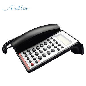 Teléfono <span class=keywords><strong>fijo</strong></span>, para habitación de Hotel en casa, blanco y negro, golondrina - Product Image 1