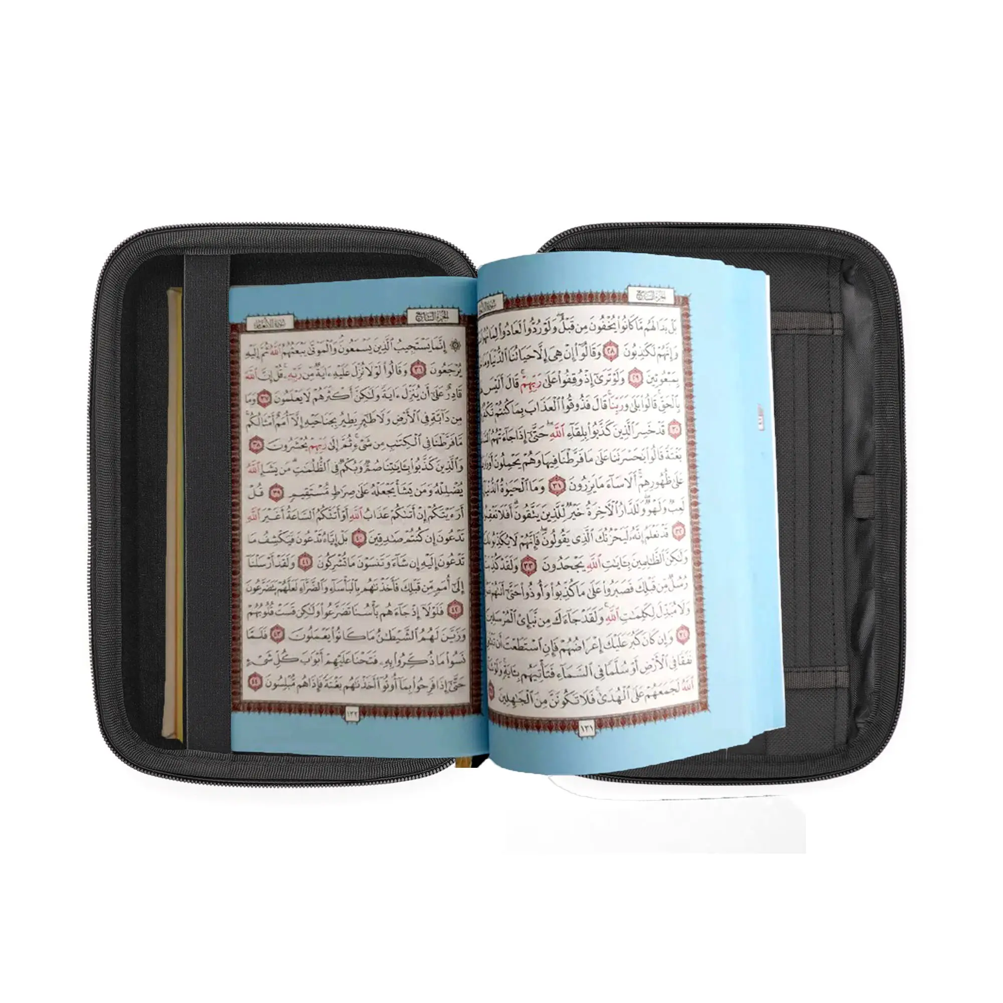 Benutzer definierte EVA Leder Filz Bibel Buch Trage tasche Cover Tasche mit Reiß verschluss