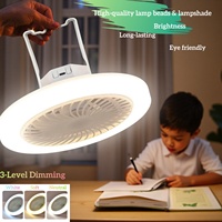 Ventilateur de plafond avec éclairage LED, fabrication directe d'usine, OEM/ODM, portable, rechargeable, télécommande, pliable, énergie solaire, pour le camping en extérieur