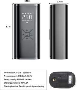 Inflador de Neumáticos Inalámbrico Digital Mejorado para Coche 3*2000 mAh 12V con Pantalla Digital Compresores Portátiles para Llantas de Automóvil - Product Image 2