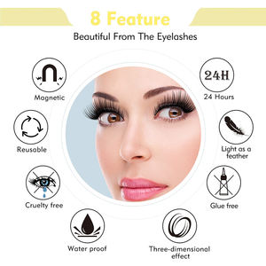 Boîte de cils personnalisés de bonne qualité, vente en gros, cils de 27mm - Product Image 3