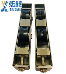 Ròng rọc cửa và cửa sổ, thép không gỉ phá vỡ 70B mạnh mẽ thép carbon cao mang Nylon bánh xe đôi, chiều cao 21.3, W - Product Image 3