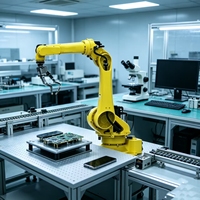 Bras de robot industriel à 6 axes KW1050B-2100, charge utile de 80 kg, portée de 2100 mm pour la manutention, la palettisation, le chargement et le déchargement