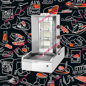 Rôtissoire électrique verticale à 2 brûleurs pour poulet de chair Rotation automatique Fabrication de produits carnés <span class=keywords><strong>Mini</strong></span> Shawarma Machine électronique - Product Image 5