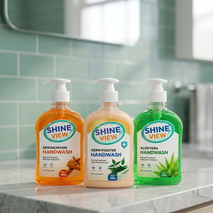 Jabón Líquido para Manos Shine View 500 ml, Jabón para Manos con Aloe Vera, Jabón para Manos con Efecto Germicida, Jabón para Manos Premium, Jabón para Manos con Aroma a Sandalo - Product Image 2