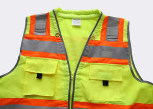 Chaleco de Seguridad Reflectante con Logotipo Personalizado, Certificado ANSI Clase 1 EN 20471, Tallas S-4XL, para Uso en Seguridad y Construcción - Product Image 3