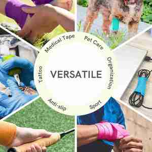 Sports Bandage Non-Woven Fabric Self-Adhesive Medical <b>Knee</b> Support Pad Finger Ankle Palm Breathable Feature for Sports <b>Exercise</b> - Product Image 5