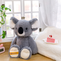Jouets en peluche de la série animaux doux en gros, machine à griffes, 45 cm, peluche réaliste, éléphant, renard, chien, vache, chat, panda, singe