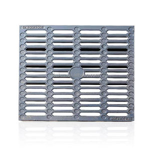 Grille en <span class=keywords><strong>fonte</strong></span> ductile noire Zhen Han E600 F900 de qualité ingénierie pour canaux de drainage, fossés, rues urbaines, personnalisable - Product Image 4
