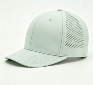 หมวกกอล์ฟแบบสปอร์ต <span class=keywords><strong>Tour</strong></span> Vent รุ่น Snap Back สำหรับทุกเพศ สีเทาอ่อนและสีขาว ผลิตจากผ้าโพลีเอสเตอร์ผสมฝ้าย - Product Image 1