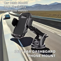 Support de téléphone portable pour voiture personnalisé, résistant aux chocs, en ABS de haute qualité, pour tableau de bord et pare-brise, rotation à 360 degrés, ventouse