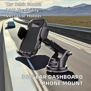 Support de téléphone portable pour voiture personnalisé, résistant aux chocs, en ABS de haute qualité, pour tableau de bord et pare-brise, rotation à 360 degrés, ventouse - Product Image 3