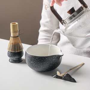 Juego de Té Matcha de Porcelana Cerámica, Caja Colorida Estilo Japonés, Caja de Regalo Ecológica, Duradera, de Grado Alimenticio, Diseño Japandi, para Uso en Cafeterías - Product Image 3