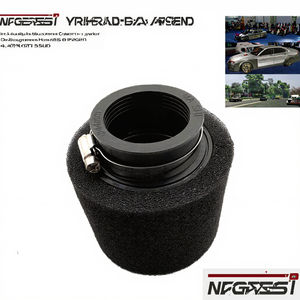 Nouveau <span class=keywords><strong>filtre</strong></span> à <span class=keywords><strong>air</strong></span> GOOFIT 48 mm en <span class=keywords><strong>mousse</strong></span> éponge de remplacement pour moto, <span class=keywords><strong>scooter</strong></span>, dirt bike, quad GY6 50cc rouge - Product Image 5