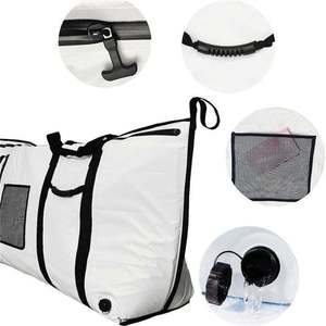 Sac de pêche personnalisé avec logo, grande capacité, imperméable, pour le transport de fruits de mer, avec bandoulière, sac en PVC léger - Product Image 3
