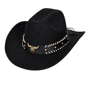 Sombrero de Vaquero Clásico de Ala Ancha para Hombre y Mujer, Estilo Western, Personalizable al por Mayor - Product Image 1