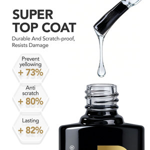 Robifel <span class=keywords><strong>Top</strong></span> <span class=keywords><strong>Coat</strong></span> 10ml, Esmalte de Uñas en <span class=keywords><strong>Gel</strong></span> Superbrillante y Transparente, Precio de Mayoreo Económico, <span class=keywords><strong>Top</strong></span> <span class=keywords><strong>Coat</strong></span> con Brillo - Product Image 1