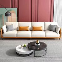Sofá suave de tela de microfibra para sala de estar, sofá de Villa, sofás nórdicos relajantes, juego de sofás turcos de 3 piezas, tela para habitación familiar