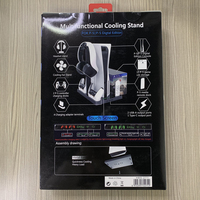 Accessoires de jeu en gros pour PS5, support de refroidissement multifonction avec station de charge double pour manettes pour PlayStation5