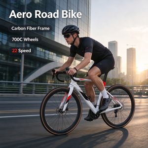 Bicicleta de Carretera TWITTER CYCLONEpro 22 Velocidades, Fibra de Carbono, Cableado Interno, Frenos de Disco Hidráulicos, Bicicleta de Carreras - Product Image 6