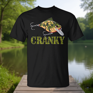 Camiseta de pesca Cranky Camo Crankbait para hombre, talla mediana - Product Image 3