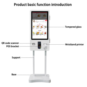Chiosco Automatico con Doppio Schermo da 32 Pollici per Ordinazioni Self-Service, Pagamento con Carta di Credito e Biglietti per Ristoranti - Product Image 5