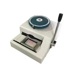 HOT SALE LOW PRICE Handheld Plastic ID PVC card embossing machine and Hot foil stamping machine From China
