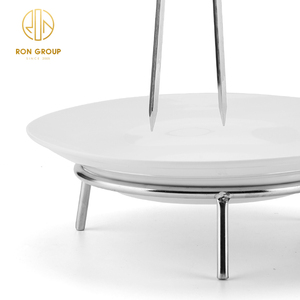 Accessoires de barbecue pour restaurant en gros, support de barbecue suspendu pour aliments, brochettes à viande, métal, acier inoxydable, brochettes à kebab, base, spiedino - Product Image 2