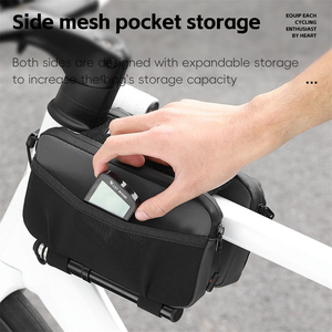 Bolsa para Tubo Superior de Bicicleta WEST BIKING, Sin Frotamiento en las Piernas, Bolsa de Bicicleta Duradera, Multifuncional, de Liberación Rápida - Product Image 4