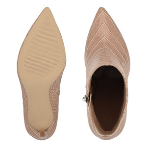 Stivaletti alla caviglia con tacco alto personalizzati alla moda per le donne in vera pelle scarpe da donna per la primavera estate autunno - Product Image 6