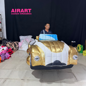 Disfraz de coche inflable de oropel para adulto, traje de coche inflable para espectáculo de graduación escolar para <span class=keywords><strong>hombre</strong></span> mujer Prop - Product Image 2