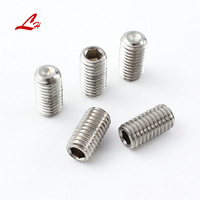 Vis sans tête à six pans creux vis de réglage DIN913 DIN916 acier inoxydable A2-70 A4-80 M2-M16 tasse point hexagonal