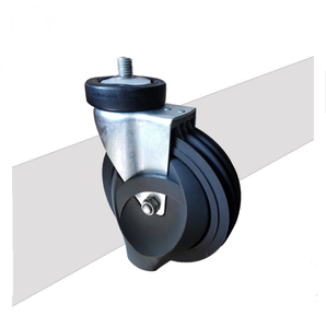 125mm Travel ator Caster Einkaufs wagen Rad 2 Schüssel Pu Swivel Rolltreppe Caster - Product Image 5