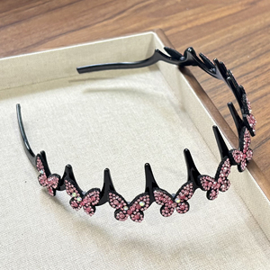 Diadema de Mariposa y Flores Exquisita y de Diseño de Nicho Popular, Diademas de Lujo Ligero para Mujer, Joyería al por Mayor de Moda - Product Image 6