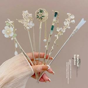 Elegante, eenvoudige haarspeld, hoogwaardige nieuwe haaraccessoires in <span class=keywords><strong>Chinese</strong></span> stijl voor meisjes, zoete feesthaardecoratie achterop het hoofd - Product Image 1