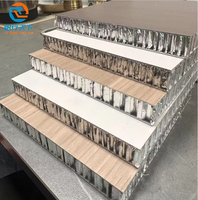 Panneaux alvéolaires légers en aluminium 0.50T pour décoration murale intérieure pour douches de salle de sport toilettes écoles Villas