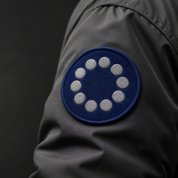 Écusson brodé drapeau européen, emblème d'identité nationale pour vestes de voyage, écusson personnalisé de pays, finition thermocollante, marque premium