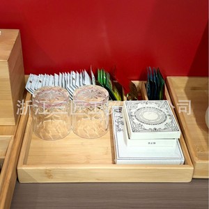 Boîte de rangement en bambou Ruoyi 23L, organiseur de service à thé, design moderne et simple - Product Image 1