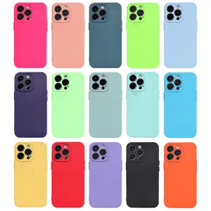 전화 케이스 iPhone14 13 12 Shockproof 휴대 전화 액세서리 2.5mm TPU 보호기 파라 Celulares Estuches Fundas Carcasas